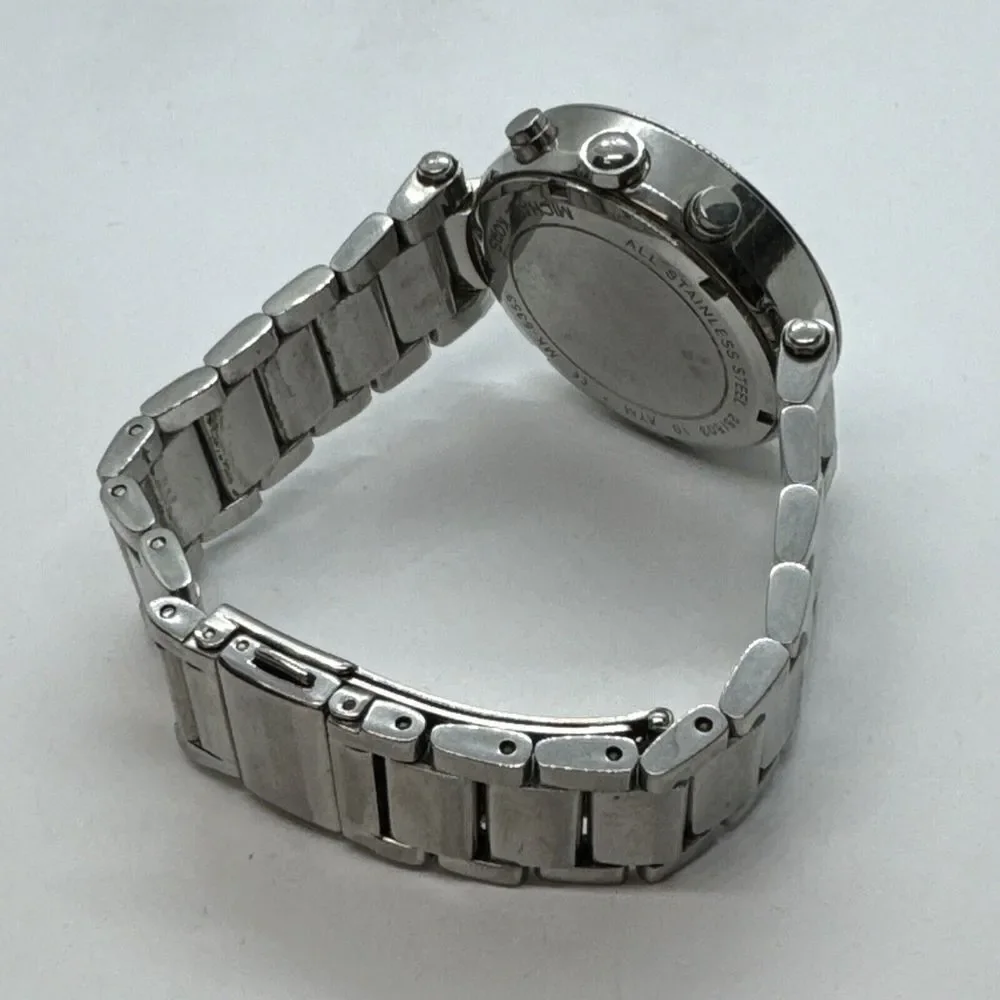 Michael Kors MK5353 Womens Silver Stainless Steel Analog Dial Wrist Watch JNA406